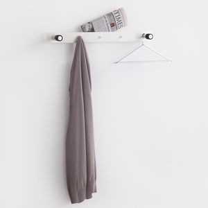 wall-mounted coat rack / contemporary / sheet steel / chromed metal