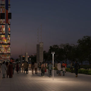 urban lamp post