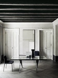 contemporary chair / upholstered / polyurethane / aluminum