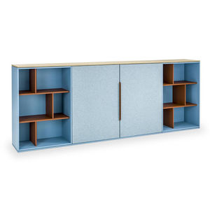 low filing cabinet / tall / wooden / metal