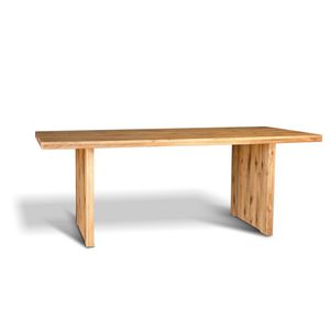 contemporary table / oak / solid wood / rectangular