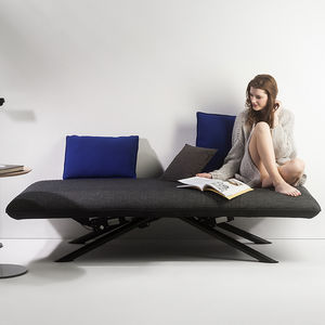 contemporary daybed / fabric / indoor / adjustable backrest