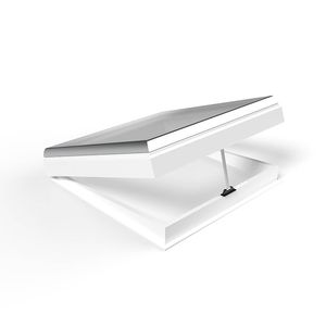 skylight with skylight frame / PVC / glass