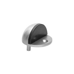 brushed stainless steel door stop