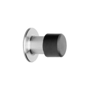 brushed stainless steel door stop