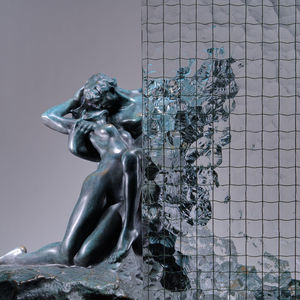 wired glass panel