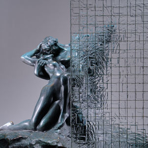 wired glass panel