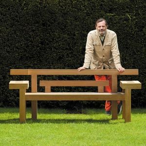 contemporary garden bench