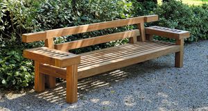 contemporary garden bench