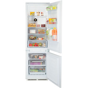 double door refrigerator-freezer / white / built-in / bottom freezer