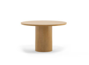 Contemporary side table - BRIEFING™ - Gunlocke - wooden / laminate / round