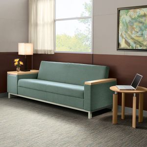 modular sofa / contemporary / fabric / leather