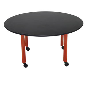contemporary boardroom table / wood veneer / laminate / marble