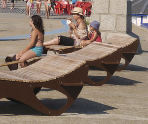 contemporary sun lounger