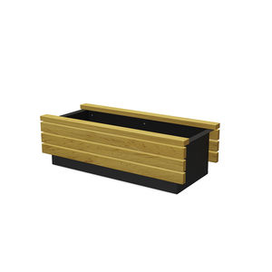 wooden planter