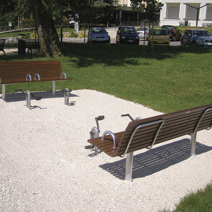 contemporary public bench