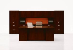 commercial desk and storage set