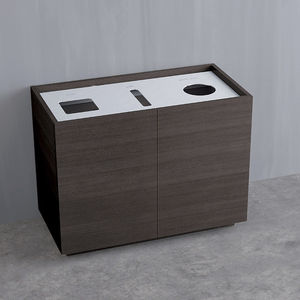 office trash bin enclosure