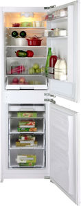 upright refrigerator-freezer / white / built-in / bottom freezer