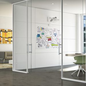 fixed partition / glass / professional / acoustic