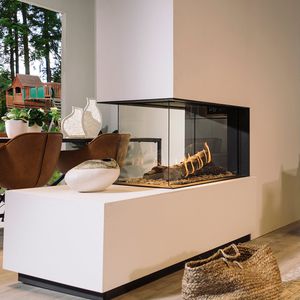 closed gas hearth