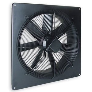 axial fan / wall-mounted / commercial / metal