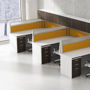 workstation desk / laminate / contemporary / commercial
