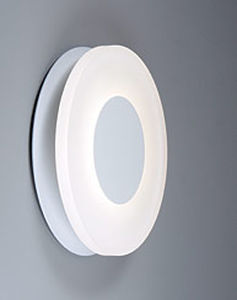 contemporary wall light / acrylic / LED / round
