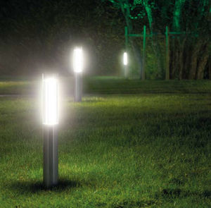 urban bollard light / contemporary / aluminum / incandescent