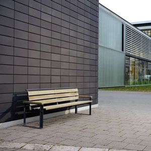contemporary public bench