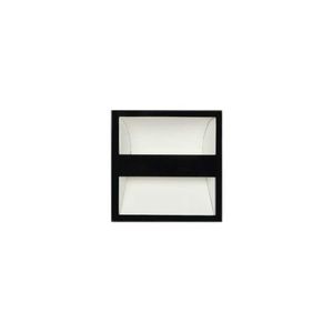recessed wall light fixture / LED / rectangular / outdoor