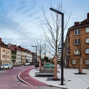 urban lamp post