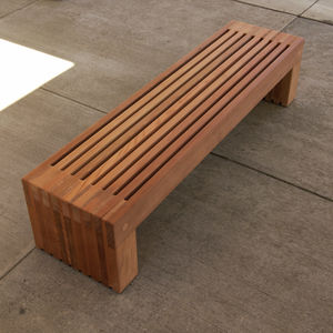 contemporary public bench