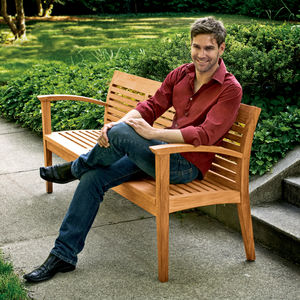 traditional public bench