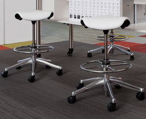 fabric office stool