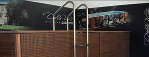 wall swimming pool / in-ground / steel / indoor