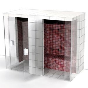 steam room with shower included 1