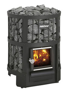 wood heating stove / contemporary / cast iron / for sauna