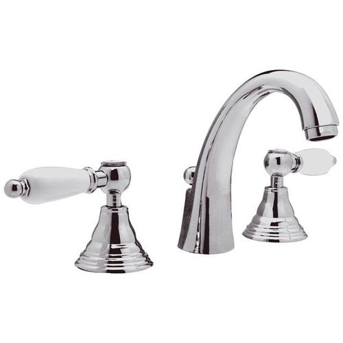 Double-handle washbasin mixer tap - RT5003L  - DANIEL RUBINETTERIE - countertop / chrome-plated brass / bathroom