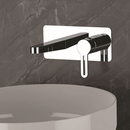 Washbasin mixer tap - SR632 - SR632L - DANIEL RUBINETTERIE - wall-mounted / built-in / brass