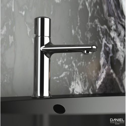 Washbasin mixer tap - FU605 - DANIEL RUBINETTERIE - countertop / chrome-plated brass / bathroom