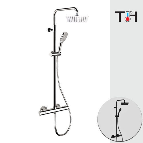 Thermostatic shower column - XF636A3CP7720 - DANIEL RUBINETTERIE - commercial / ABS / stainless steel
