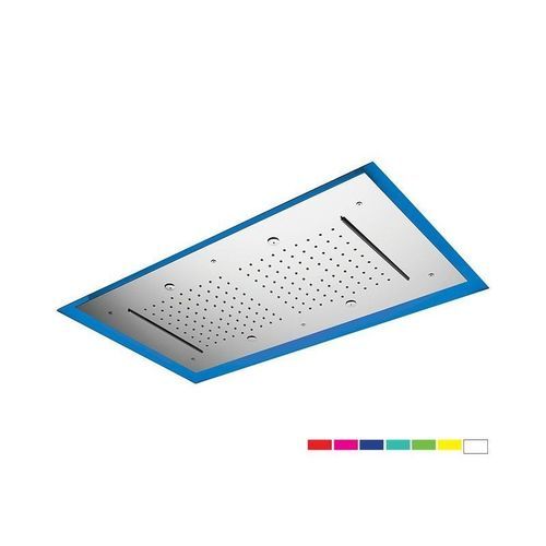 Built-in shower head - A579RAI7747N2C - DANIEL RUBINETTERIE - rectangular / rain / with built-in light