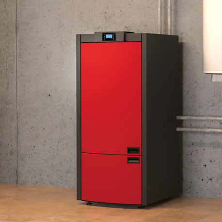 Pellet boiler - COMMO COMPACT 32 - Alfa-Plam  a.d. - with water heater / residential / indoor