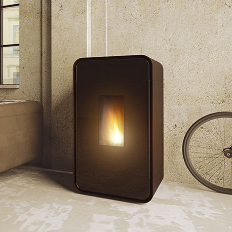 Pellet heating stove - XUMA  - Alfa-Plam  a.d. - 7.5 kW / contemporary / sheet metal