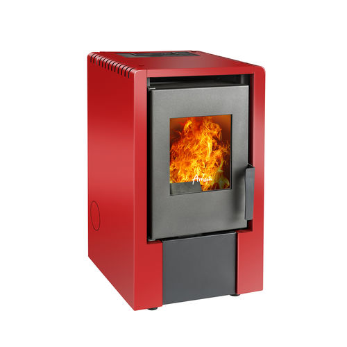 Pellet heating stove ITALY 6100 AMESTI FIREPLACES 6 kW / floor