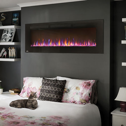 Electric fireplace - NEFL60FH - Napoleon Fireplaces - wall-mounted / Single-sided / closed hearth