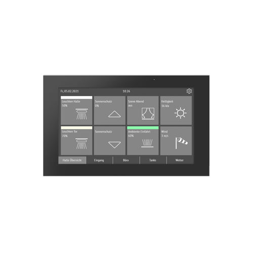 Home automation system control panel - FABRO  - Elsner Elektronik GmbH - wall-mounted / commercial / with touchscreen