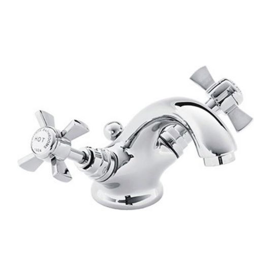 Washbasin mixer tap - TDCC04 - HERITAGE BATHROOMS - countertop / chromed metal / bathroom