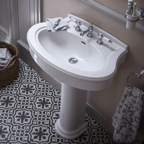 Free-standing washbasin - PCLW05/051/053 & PCLW09 - HERITAGE BATHROOMS - ceramic / oval / traditional